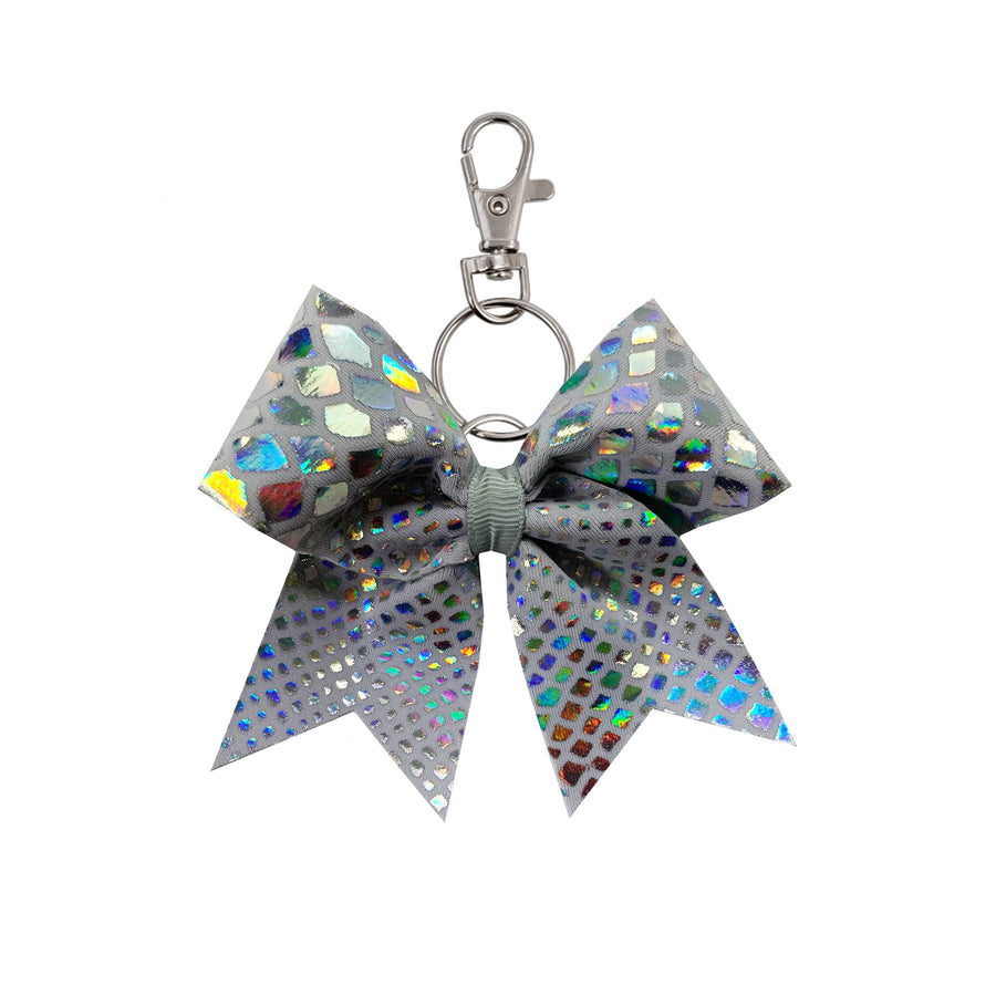 Grey Shimmer Snakeskin lettinauha-avaimenperä