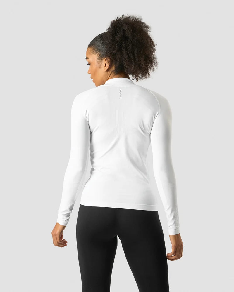 ICANIWILL Define Seamless 1/4 ZIP Wmn treenipaita