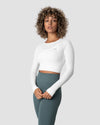 ICANIWILL Define Seamless LS Crop Top treenipaita