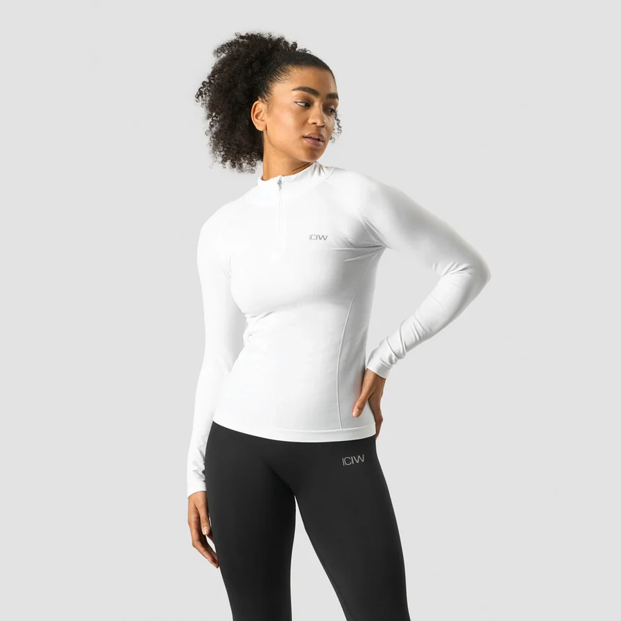ICANIWILL Define Seamless 1/4 ZIP Wmn treenipaita