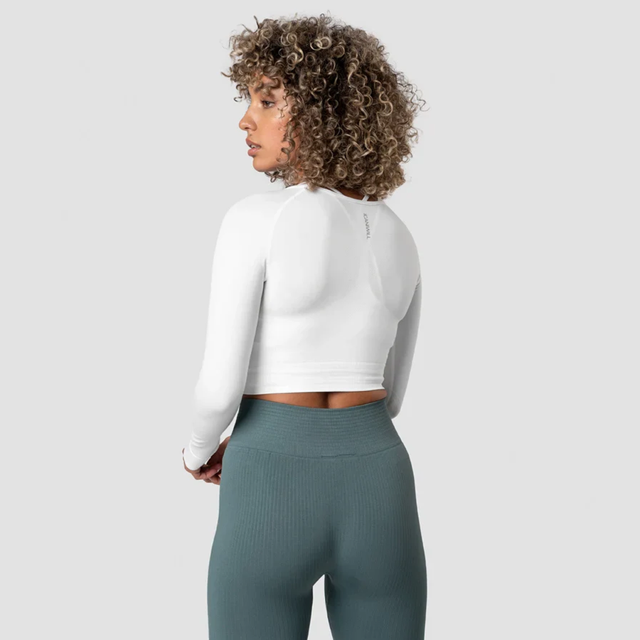 ICANIWILL Define Seamless LS Crop Top treenipaita