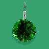 Kelly Green Metallic pom pom avaimenperä
