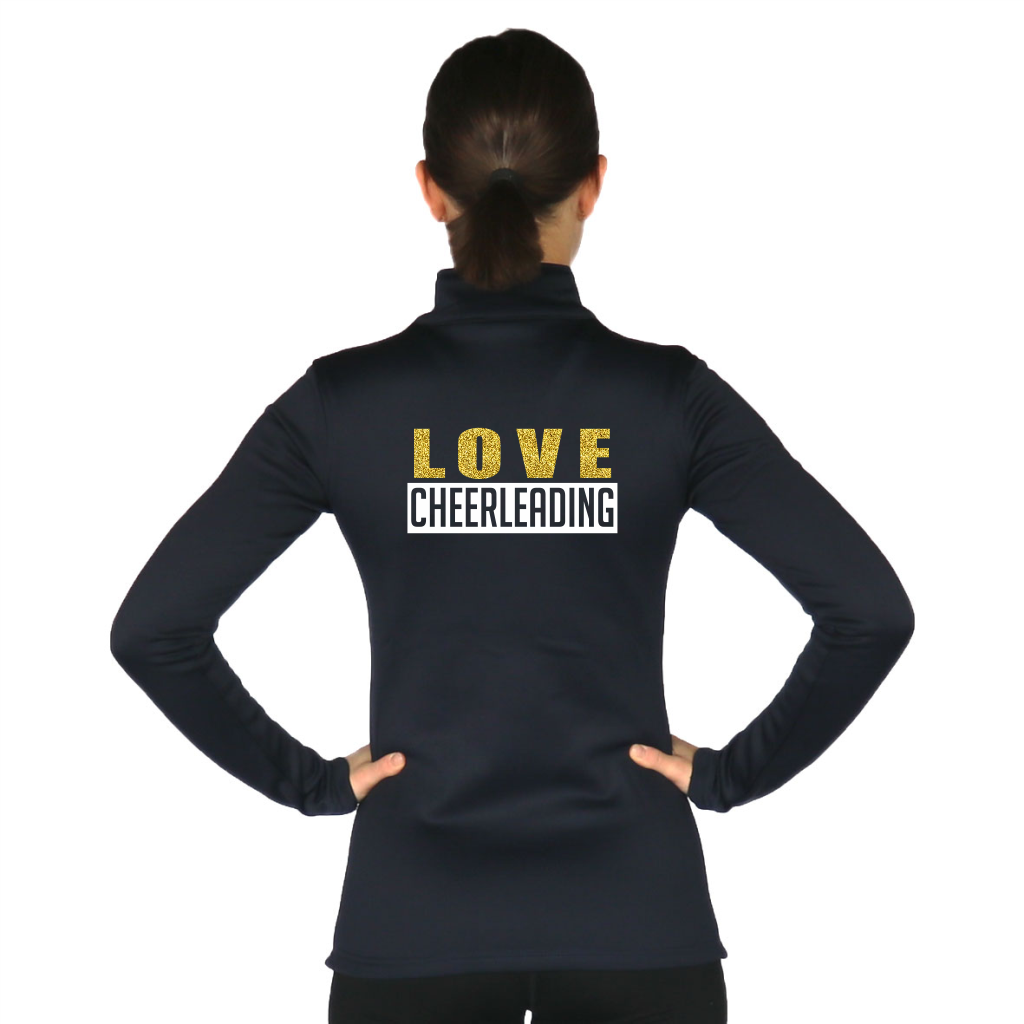 Skillz Gear Invincible verkkatakki LOVE CHEERLEADING -painatuksella