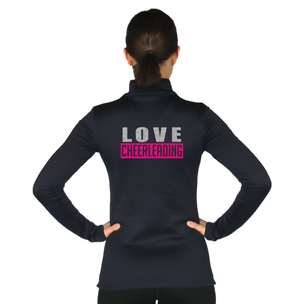 Skillz Gear Invincible verkkatakki LOVE CHEERLEADING -painatuksella