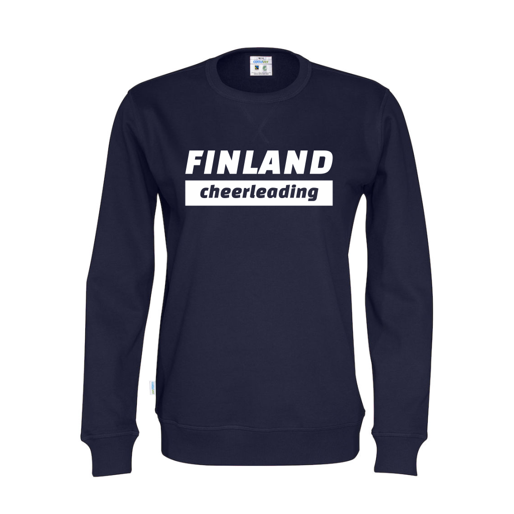 Cottover FINLAND cheerleading collegepaita (luomu)