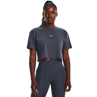 Under Armour UA Branded Logo Crop SS treenipaita