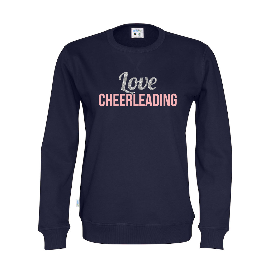Cottover Love Cheerleading collegepaita (luomu)