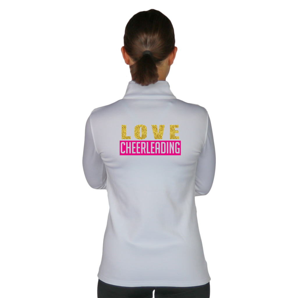 Skillz Gear Invincible verkkatakki LOVE CHEERLEADING -painatuksella