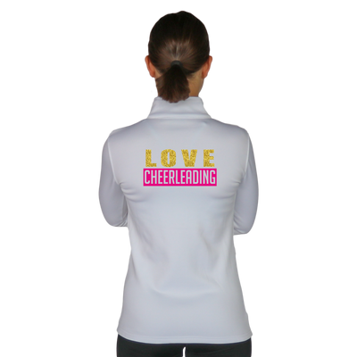 Skillz Gear Invincible verkkatakki LOVE CHEERLEADING -painatuksella