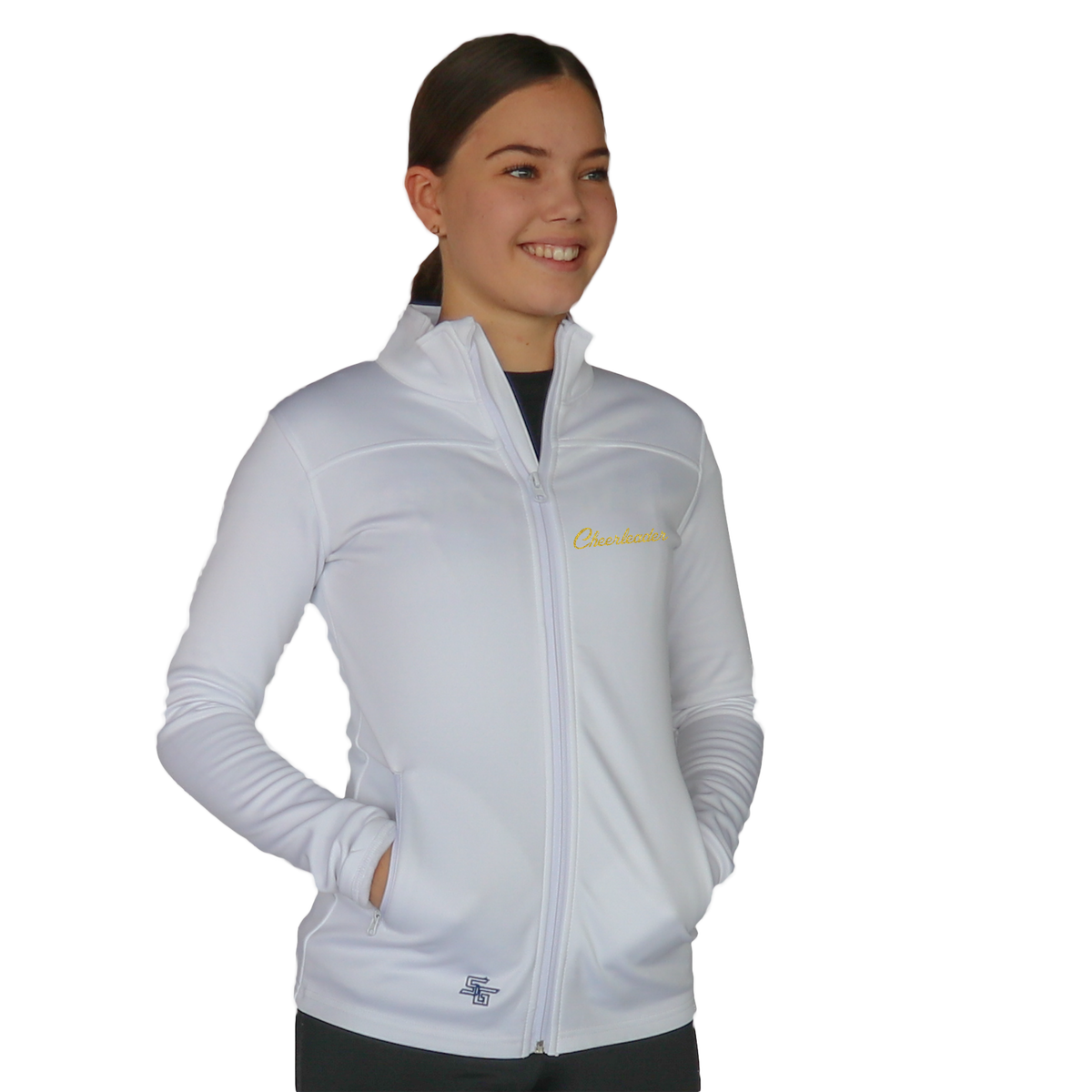 Skillz Gear Invincible verkkatakki Cheerleader -painatuksella