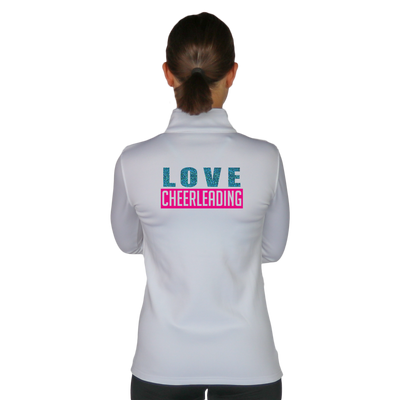 Skillz Gear Invincible verkkatakki LOVE CHEERLEADING -painatuksella