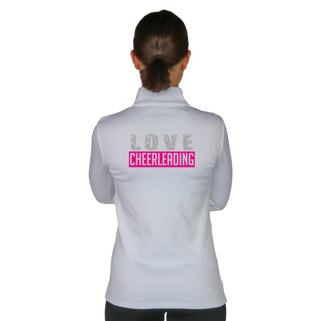 Skillz Gear Invincible verkkatakki LOVE CHEERLEADING -painatuksella
