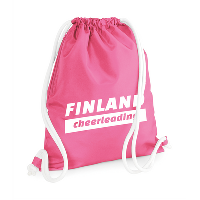 Paksunyörinen FINLAND Cheerleading treenipussi