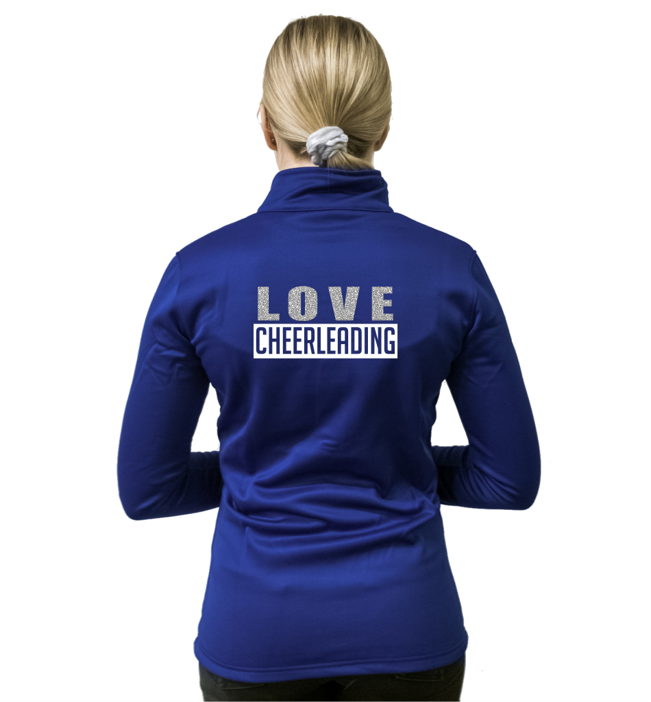 Skillz Gear Invincible verkkatakki LOVE CHEERLEADING -painatuksella