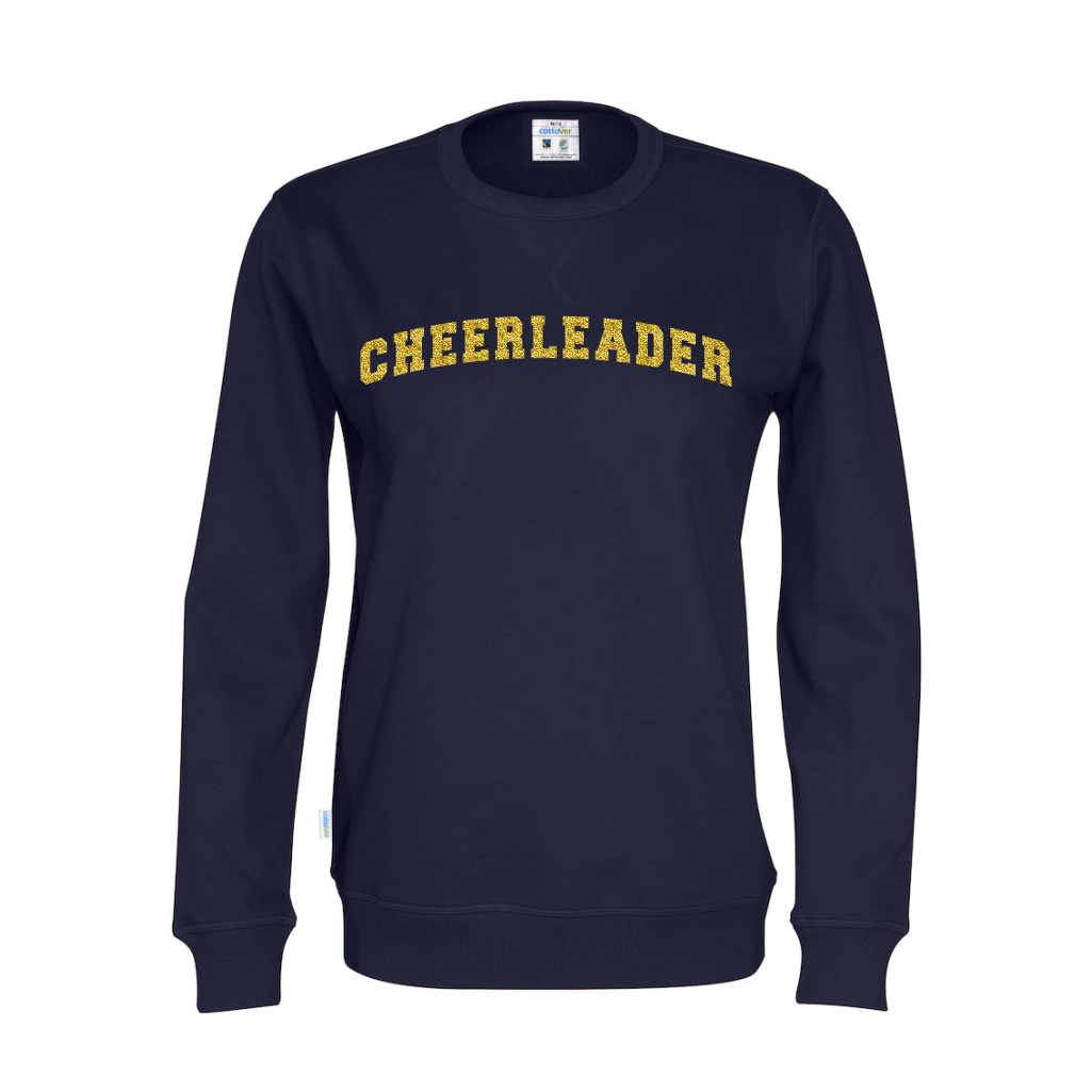 Cottover Cheerleader kaareva collegepaita (luomu)