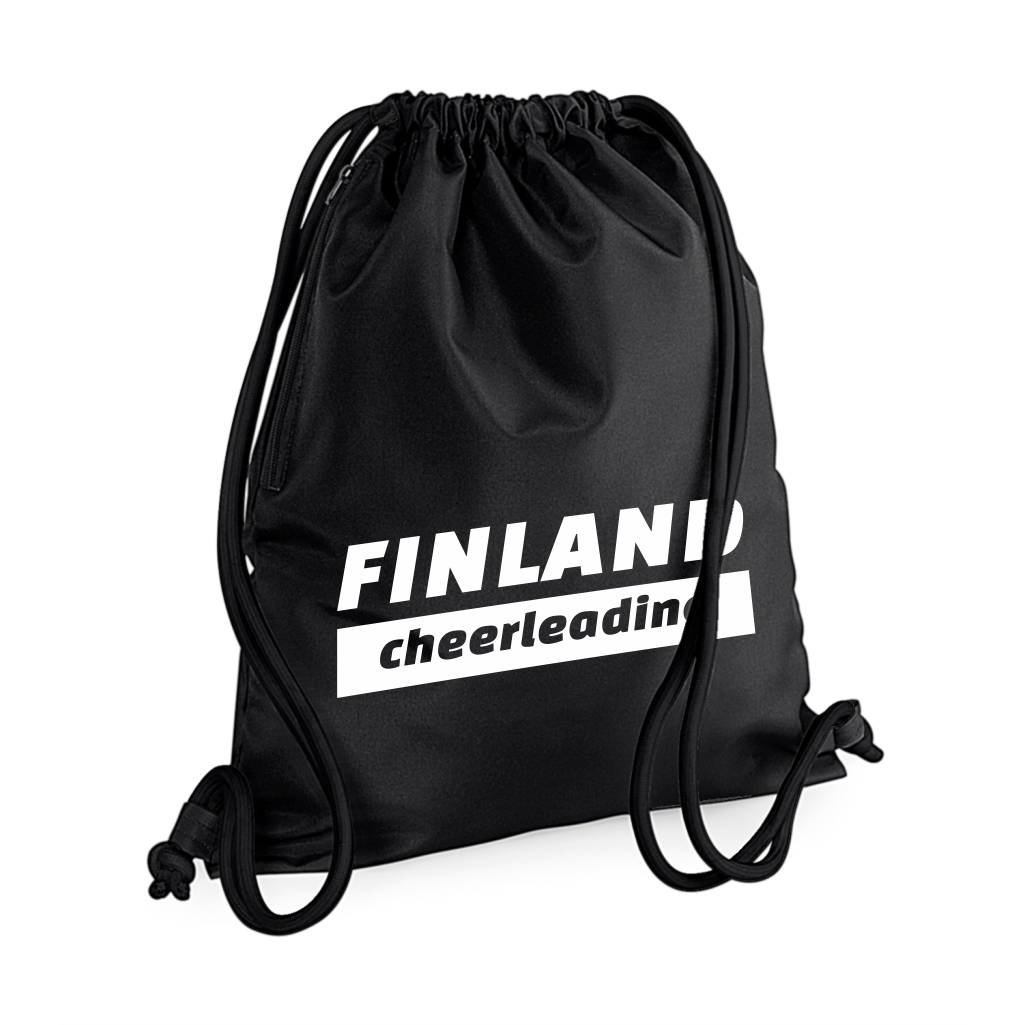 Paksunyörinen FINLAND Cheerleading treenipussi