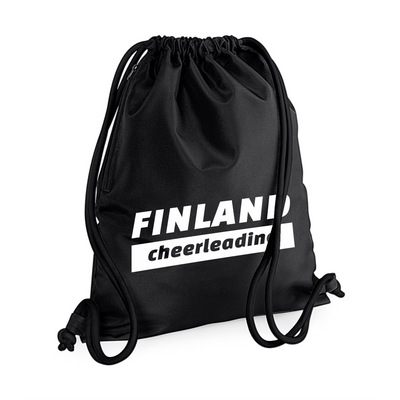 Paksunyörinen FINLAND Cheerleading treenipussi