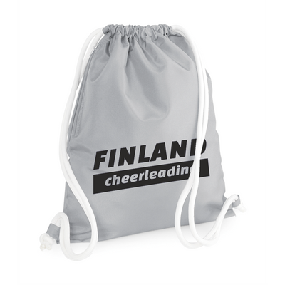 Paksunyörinen FINLAND Cheerleading treenipussi