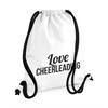 Paksunyörinen Love Cheerleading treenipussi